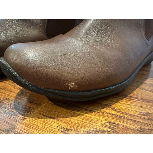 David Tate Space Leather Chelsea Booties - Brown - Size 8W Everyday Style - Picture 8 of 11
